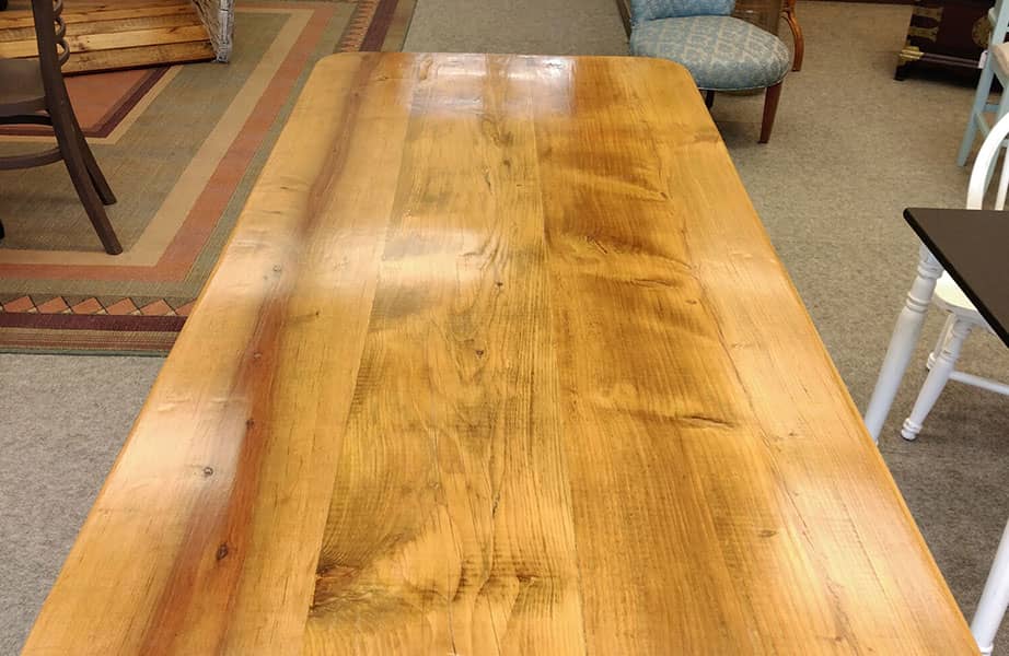 refinished table